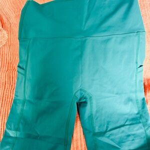 Teal Activewear Biker Shorts